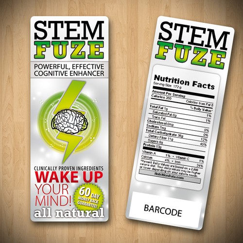 Create the next product label for StemFuze デザイン by CMethod