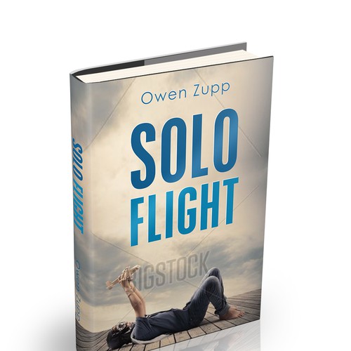 Solo Flight. Design an awesome book cover that captures the adventure of flight. Design by PRINCY103