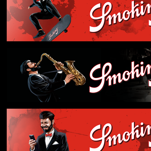 DRAW YOUR OWN MR. SMOKING - one open round - one winner - no final round Réalisé par Graphic Beast