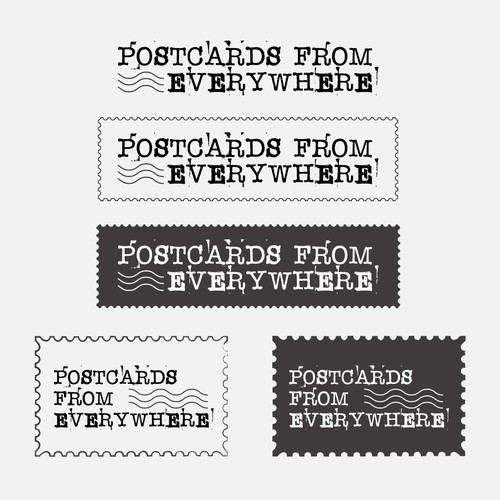 Postcards from Everywhere Logo Design by Taslima Karim