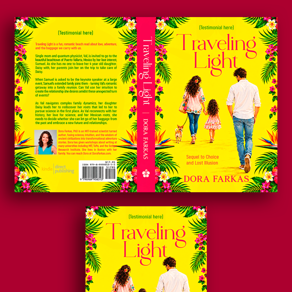 Traveling Light – Tropical Fiction Book Cover Design