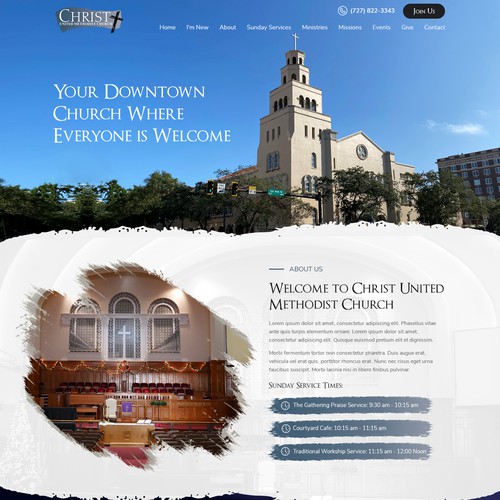 Redesign of Church Website Design by Prismonline ⭐️⭐️