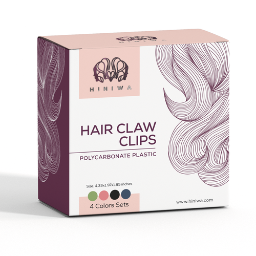 Hiniwa Hair Claw Clips package design Design by Sayyed Jamshed