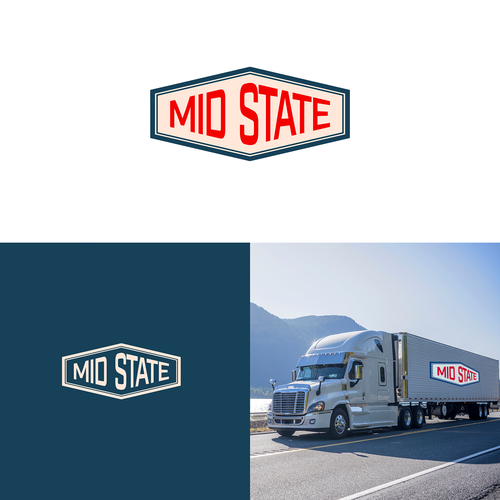 A clean Rustic Logo for a Construction / Trucking Company Design by intertidaldesign