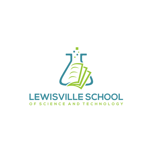 Lewisville SciTech Logo Design by onestep designs