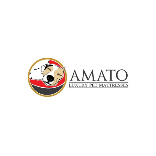 AMATO modern/luxury dog bed logo Design by trilOgiartbali