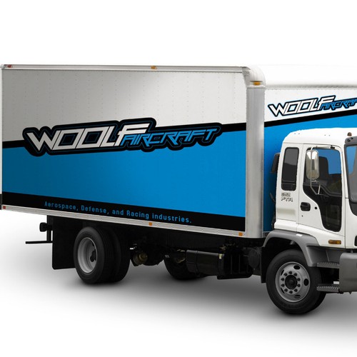 Design our box truck wrap! Design by Carlos Larrota