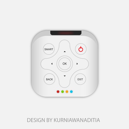 Remote control icon for iOS app Design by KurniawanAditia