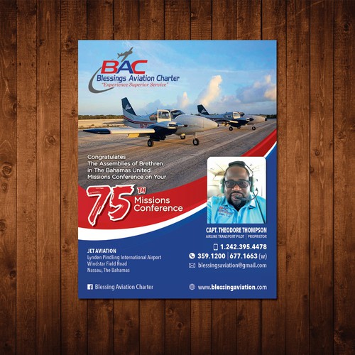 Dynamic Aviation Flyer Design by Paull.designs