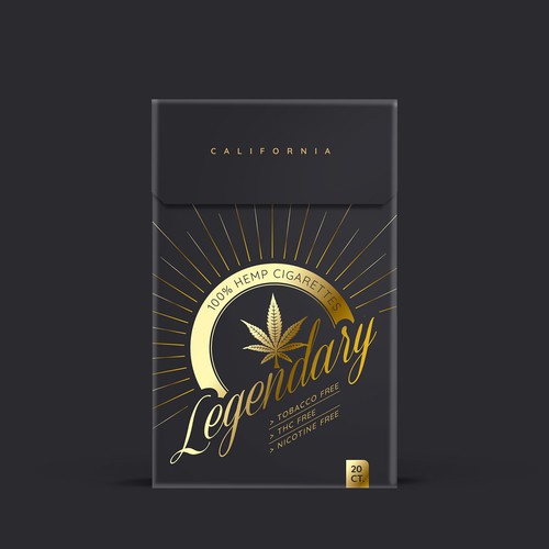 Hemp Cigarette Pack Preliminary Design Design by SRAA