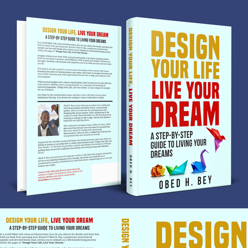 Design a book cover that will turn doubters into dream chasers. Design by Hisna