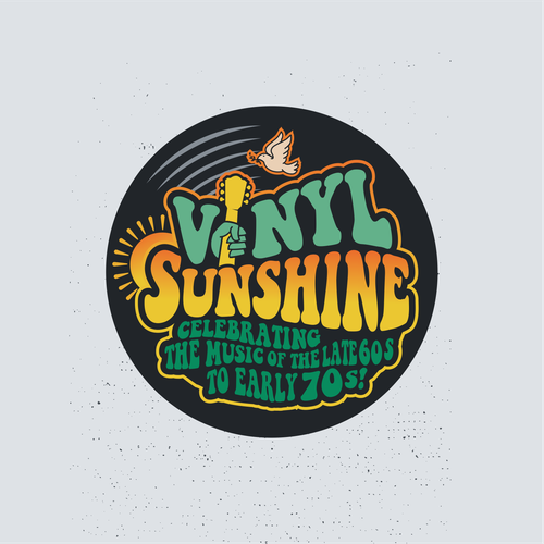 Vinyl Sunshine needs an uplifting retro, 60s/70s BAND logo Design by LALURAY®