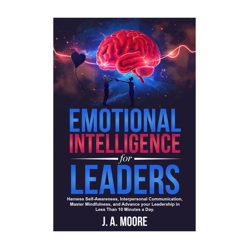 Need an Emotional Intelligence for leaders book cover. Design by anisha umělec