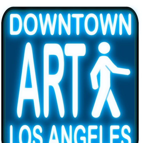 Downtown Los Angeles Art Walk logo contest Diseño de falling_icarus