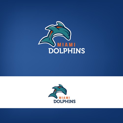 99designs community contest: Help the Miami Dolphins NFL team re-design its logo! Design by Kaiify