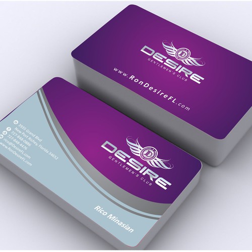 Business Card For Desire Gentlemen S Club