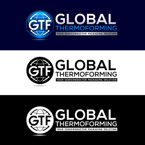 GTF Semiconductor packaging logo Design by 369 Design