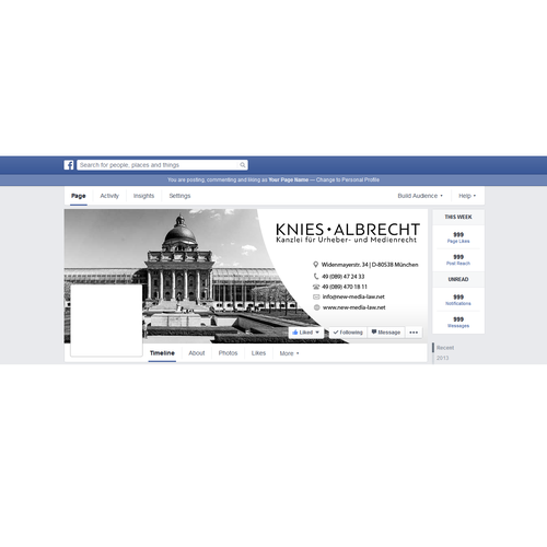 Social media page contest entry by Sarah Design