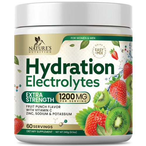 Hydration Electrolytes Design Needed for Nature's Nutrition Design by Black-Pepper