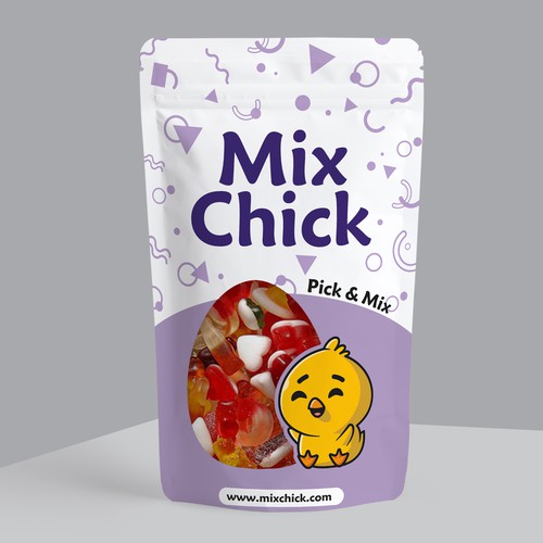 Cute confectionary packaging for pick & mix sweets Design by Kimoart