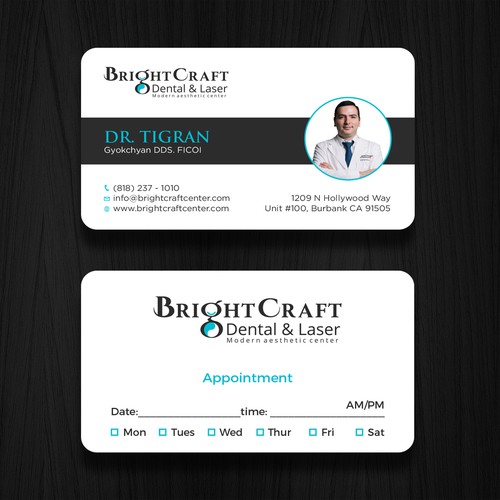 Modern Dental and Medical SPA business card Design réalisé par RENEXIT