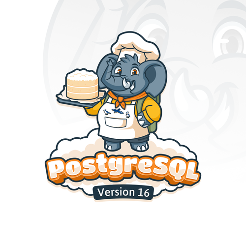 PostgreSQL v16 Release Artwork Design von ridjam