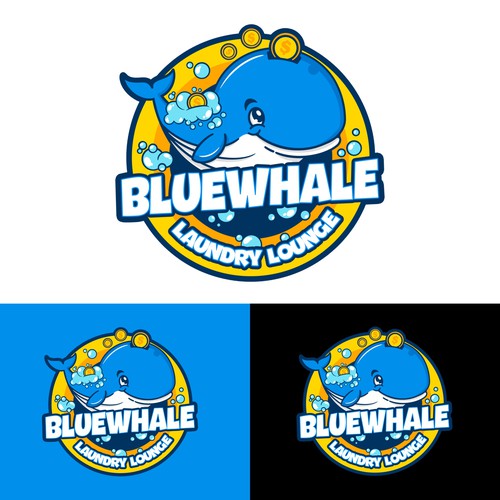 Unleash Your Creativity, Logo Design for "Blue Whale Laundry Lounge" Design by Riza S