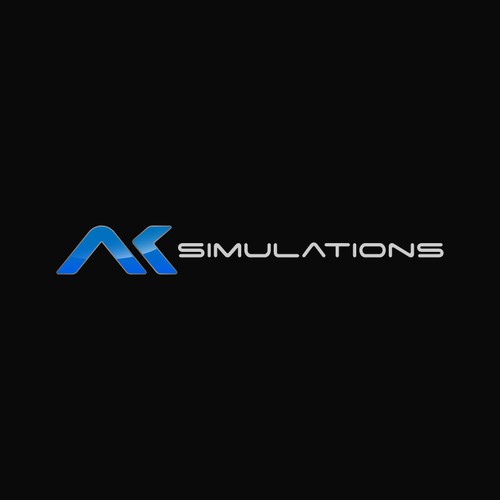 Create a futuristic and catchy logo for AK Simulations Design by De Guia