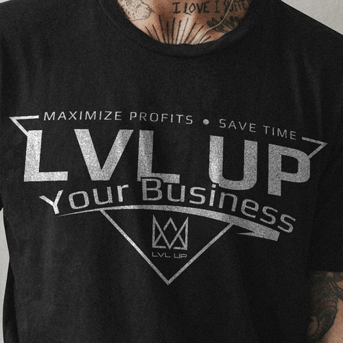 コンペ「New Shirt Design for LVL Up Imaging」のデザイン by Syed Sohaibさん 