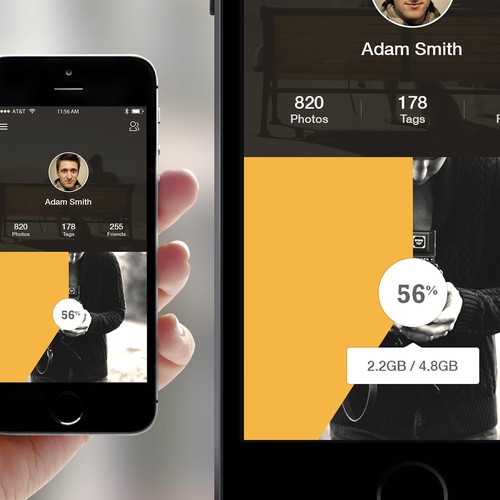Photo sharing tagging App App design contest