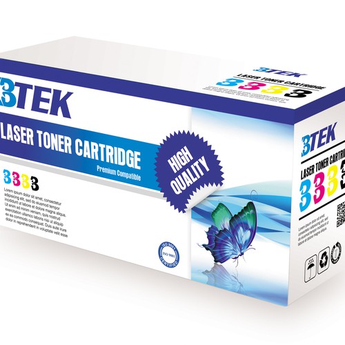 Create a laser toner cartridge packing design | Product packaging contest