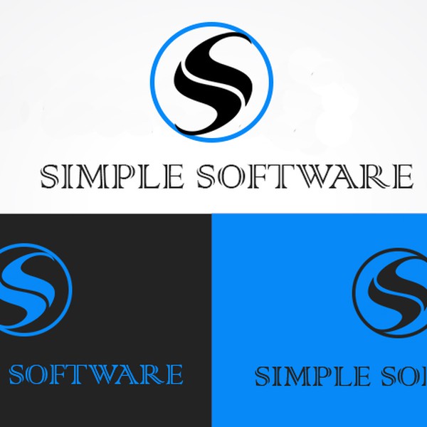 Create a playful, simple logo for a software company.