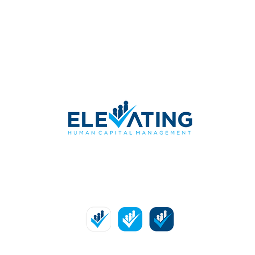 Diseño de Elevating HCM logo contest de m j ◥