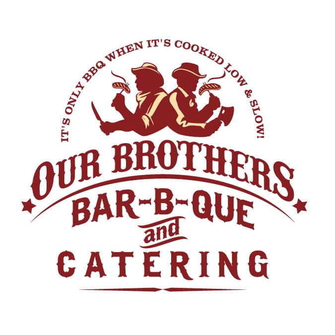 2 Brothers BARBQUE and CATERING Logo design contest