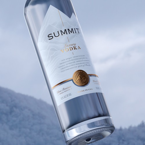 Luxury Vodka label/packaging Design by Renata_Costa