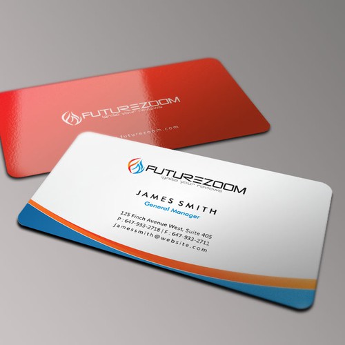 Business Card/ identity package for FutureZoom- logo PSD attached デザイン by LaTovan