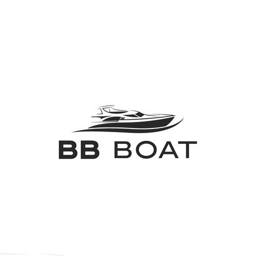 Motor yacht logo - BB Boat or BBboat Design by Lyna™