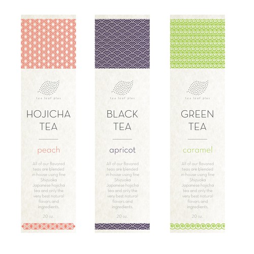 Create a label for Flavored Japanese Tea Tin Design by 20139gph