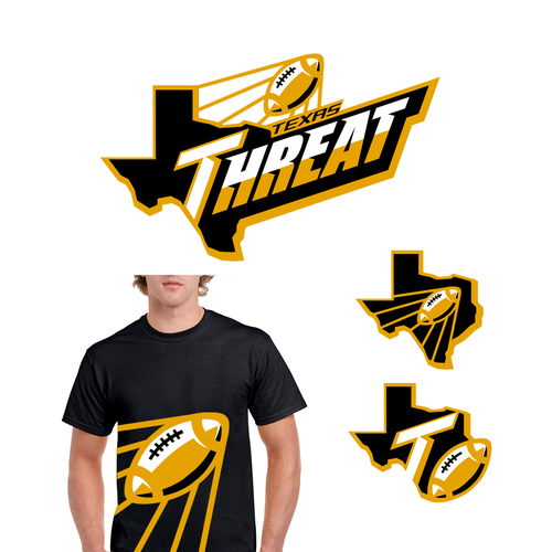 Texas Threat Logo Contest - a Youth Football Team for kids 13-18 years old Design by kil_pixel