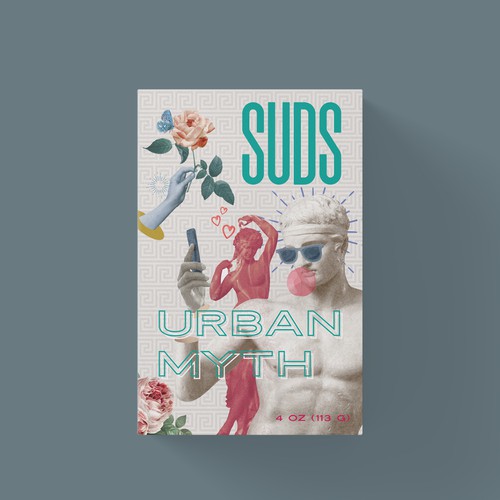 SUDS™ Bar Soap Packaging with Custom Illustrations - 5 Box Series Design by kex_