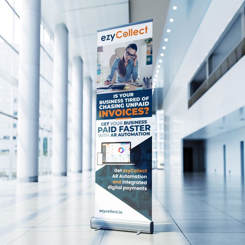 B2B Saas Pull Up Banner for Trade Show Design by icon89GraPhicDeSign