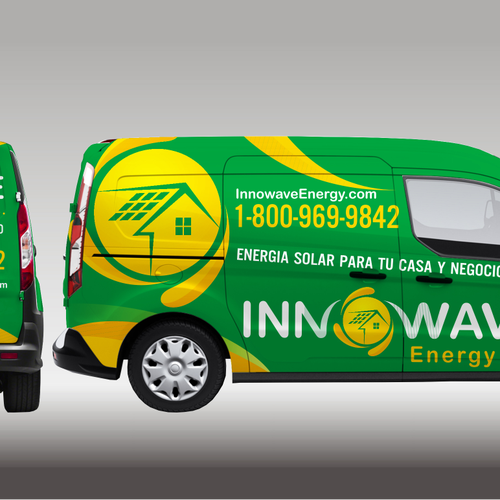 Create a capturing truck/car wrap for a Solar Installer on the Caribbean! Design by TANSA ART