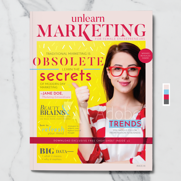 Bold Magazine Design for Intelligent Women