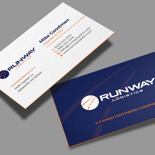 Design di Runway Logistics Business Card di Muaz™