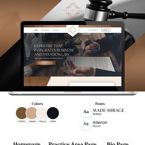 Taylow.Law Website and Software Platform Design by Jasmin_A (AMPLE)