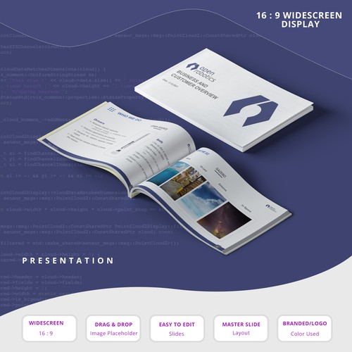 Open Robotics PowerPoint Design by SlideBlast