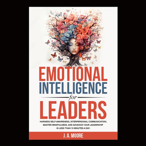 Need an Emotional Intelligence for leaders book cover. Design by anisha umělec