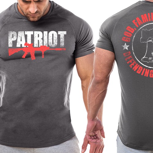 Develop a patriotic shirt that represents: The individual patriot, God, Family, Country Design by ^^SHALOM^^