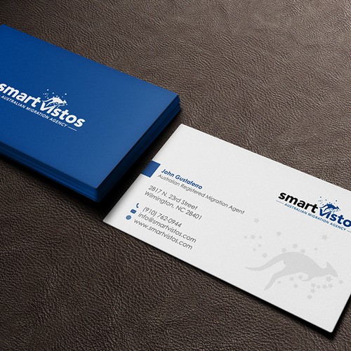 We need a great and creative business card for an Australian Migration