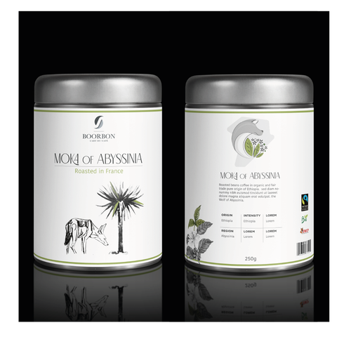 Artistic, luxurious and modern packaging for organic and fair trade coffee bean Réalisé par OfélieDesign